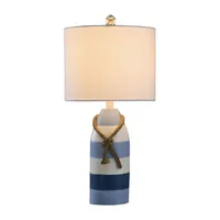 Stylecraft 10 W Blue Stripe Table Lamp