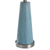 Stylecraft 11 W Teal & Steel Table Lamp