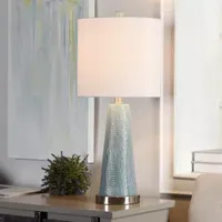 Stylecraft 11 W Teal & Steel Table Lamp