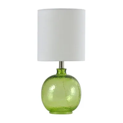 Stylecraft 9.5 W Green Meadow Glass Table Lamp