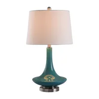 Stylecraft 14 W Niagra Falls Blue Table Lamp