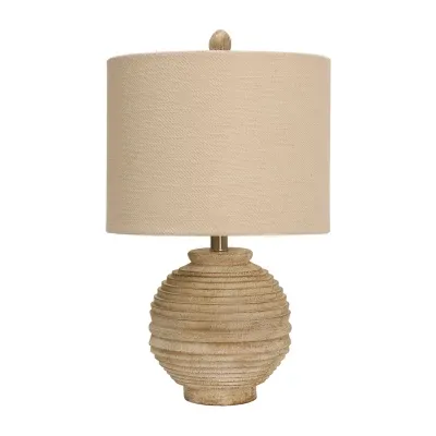 Stylecraft 12 5 W Distressed White Table Lamp