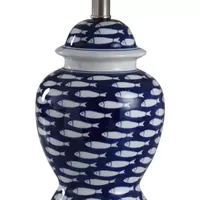 Stylecraft 12 W Blue And White Table Lamp