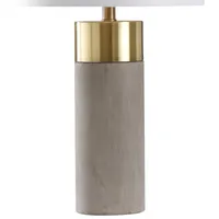 Stylecraft 14 W Brass & Natural Table Lamp