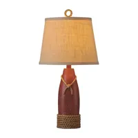 Stylecraft 13 W Nantucket Red Table Lamp