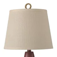 Stylecraft 13 W Nantucket Red Table Lamp