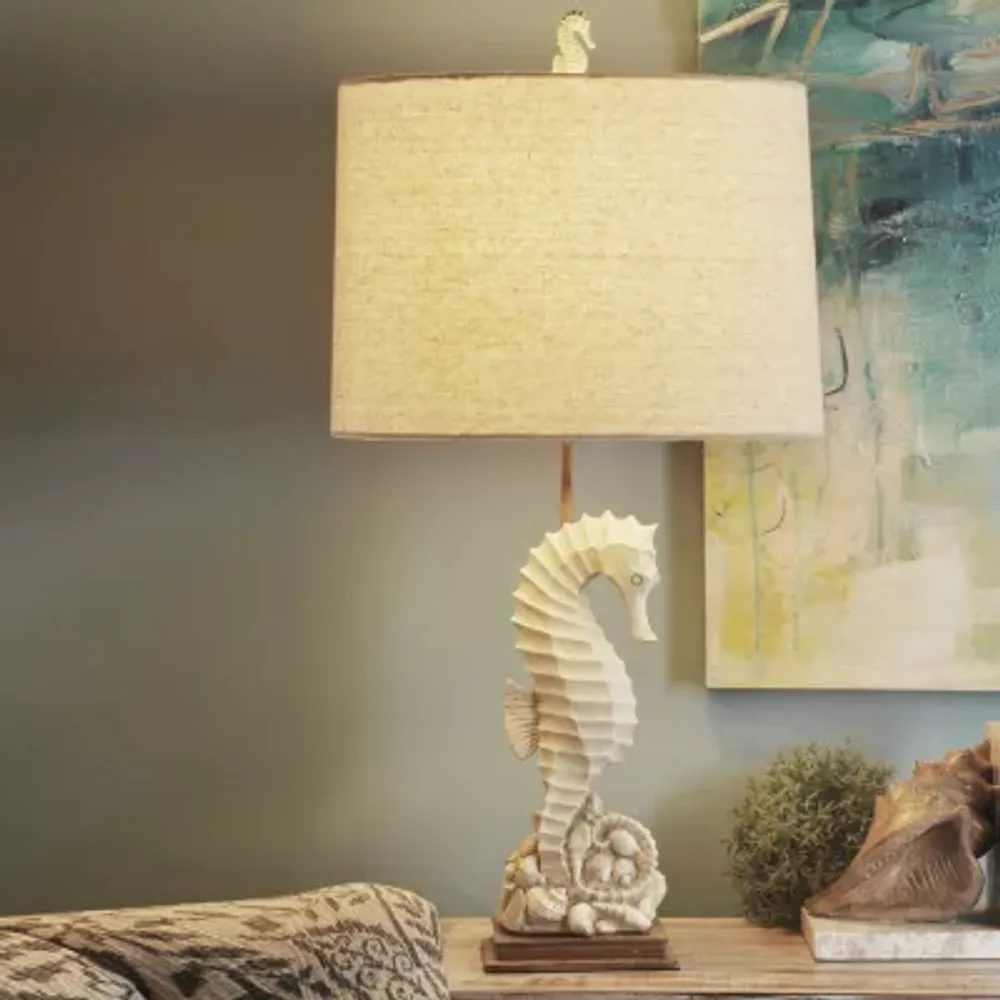Stylecraft 16 W Beige With Ivory Table Lamp