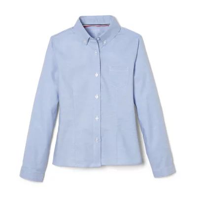 French Toast Little & Big Girls Long Sleeve Button-Down Shirt