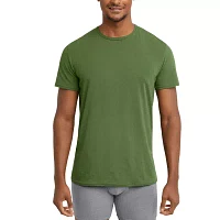 Hanes Originals Mens 2 Pack Short Sleeve Crew Neck Moisture Wicking T-Shirt
