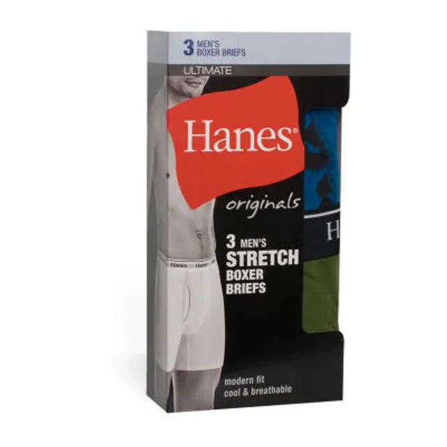 Hanes Ultimate Comfort Flex Fit Total Support Pouch Mens 3 Pack