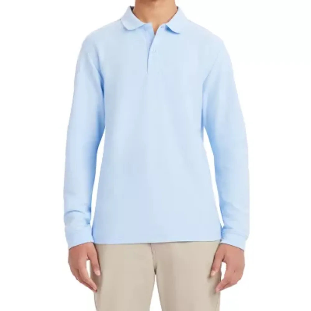 IZOD Mens Regular Fit Long Sleeve Polo Shirt