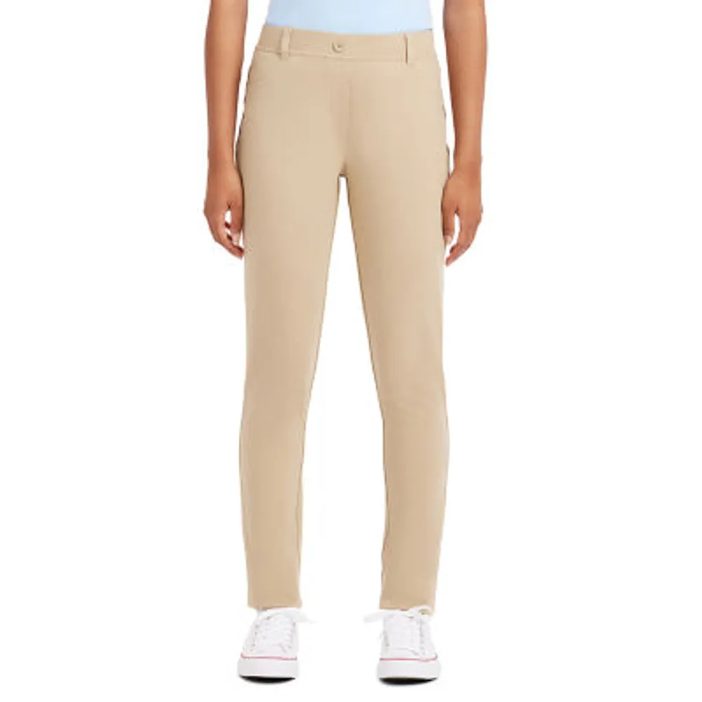 IZOD Knit Womens Mid Rise Slim Pant-Juniors