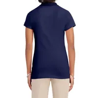 IZOD Juniors Womens Short Sleeve Polo Shirt