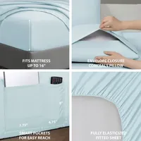 Swift Home Side Storage Pockets All Season Smart Sheet Set