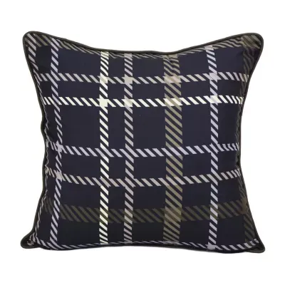 Your Lifestyle By Donna Sharp Forest Weave Plaid Square Throw Pillow