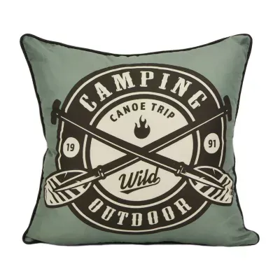 Your Lifestyle By Donna Sharp Forest Weave Camping Square Throw Pillows