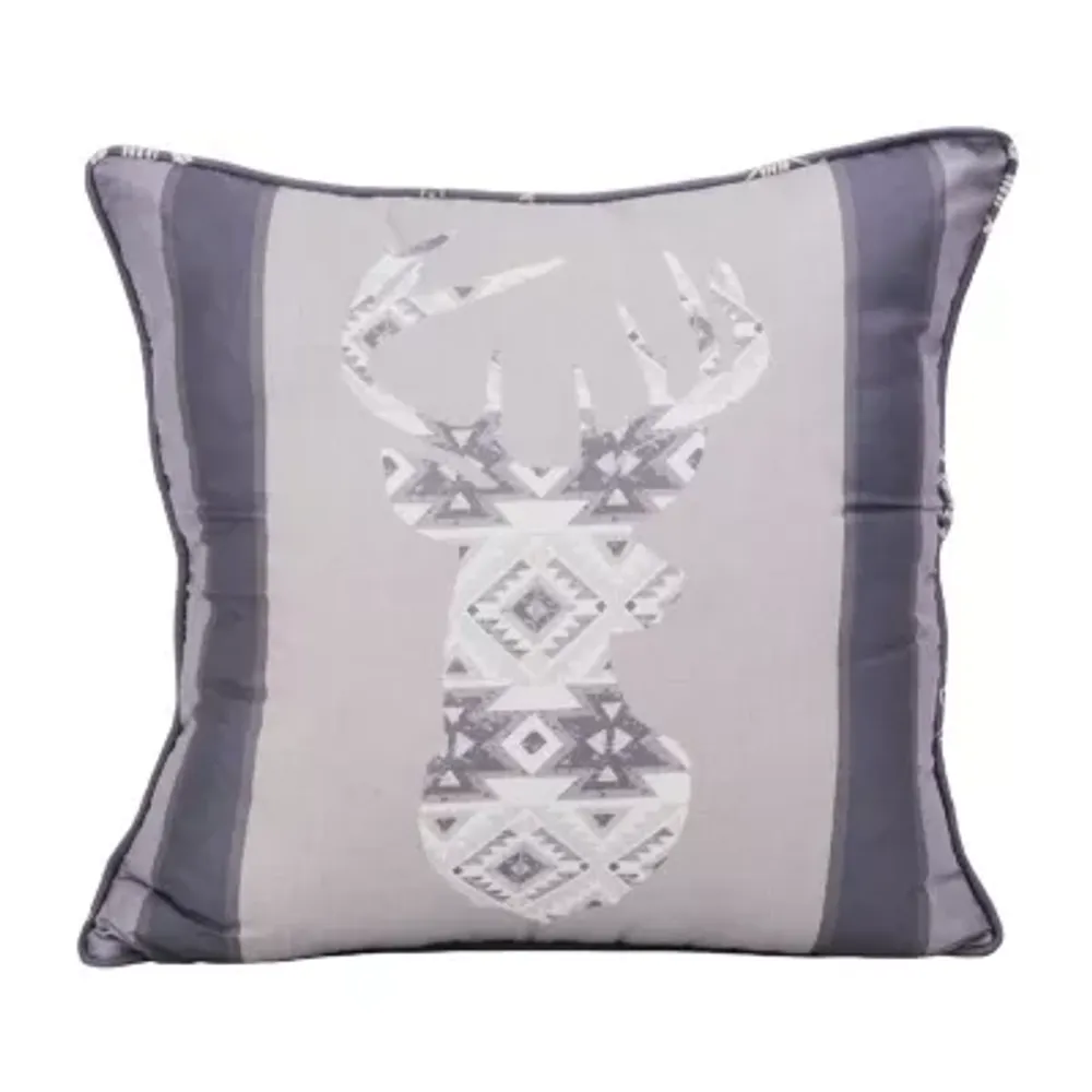 Your Lifestyle By Donna Sharp Wyoming Deer Square Throw Pillow