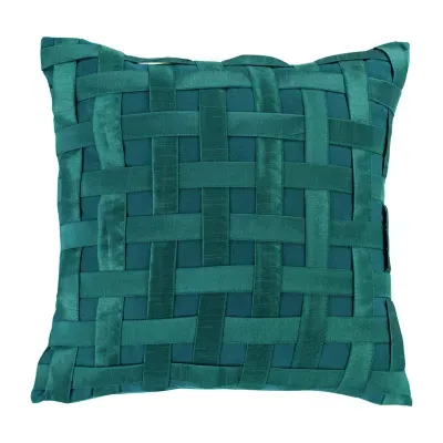 Donna Sharp Dizzy Blue Square Throw Pillow