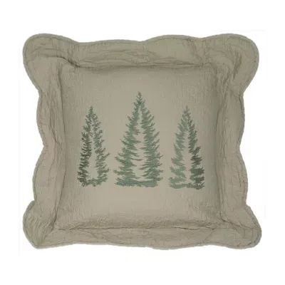 Donna Sharp Bear Creek Cotton Tree Square Throw Pillow