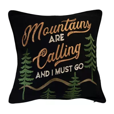 Donna Sharp Painted Bear Mountain Square Throw Pillows