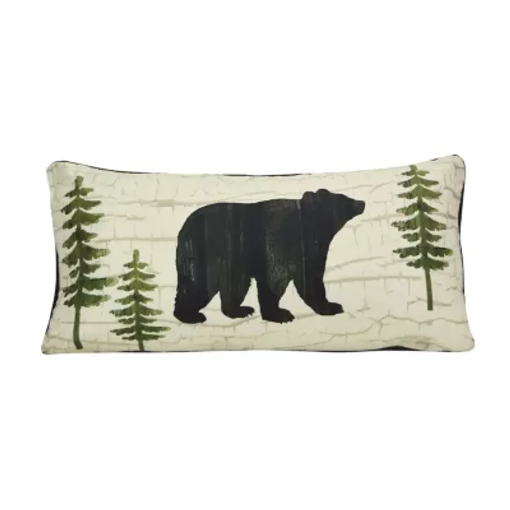 Donna Sharp Painted Bear Bear Rectangular Throw Pillow