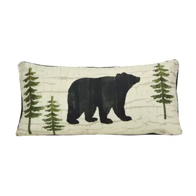 Donna Sharp Painted Bear Bear Rectangular Throw Pillows