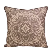 Donna Sharp Mojave Red Mandala Square Throw Pillow