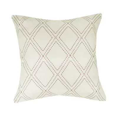 Donna Sharp Sweet Melon Diamond Square Throw Pillow