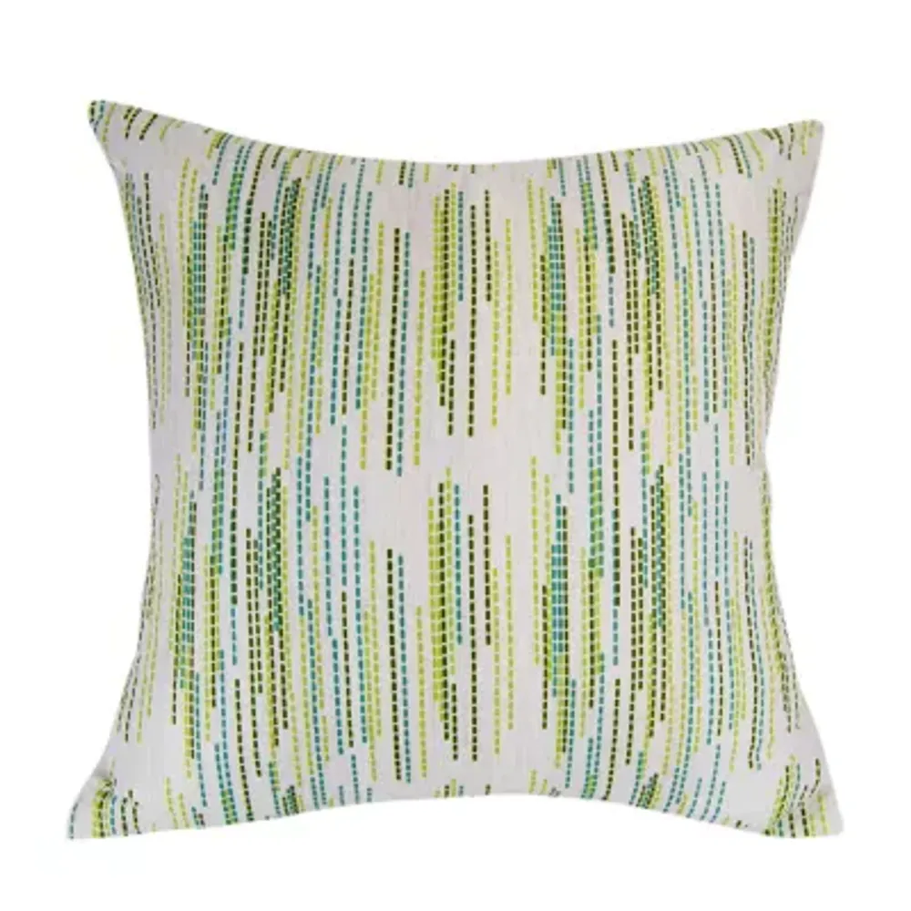 Donna Sharp Sweet Melon Stitches Square Throw Pillow