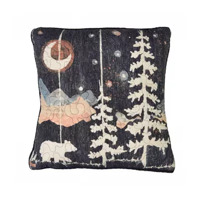 Donna Sharp Moonlit Bear Cotton Square Throw Pillows