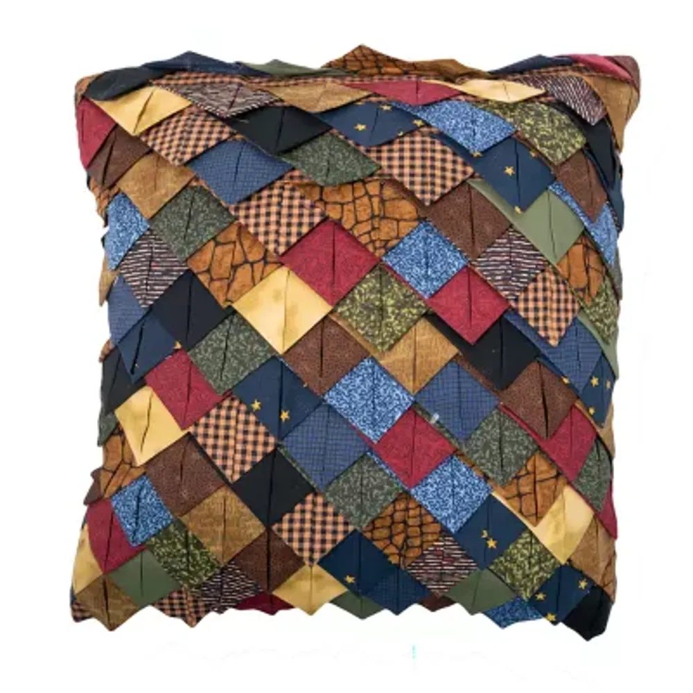 Donna Sharp Midnight Bear Roof Tile Square Throw Pillows