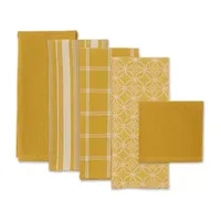 Design Imports Asst 5-pc. Towels + Dish Cloths