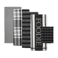 Design Imports Asst Foodie 5-pc. Towels + Dish Cloths