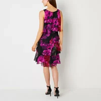 S. L. Fashions Womens Sleeveless Floral Shift Dress