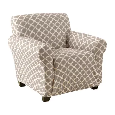 Linery Stretch Printed Armchair Slipcover