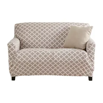 Linery Stretch Printed Loveseat Slipcover