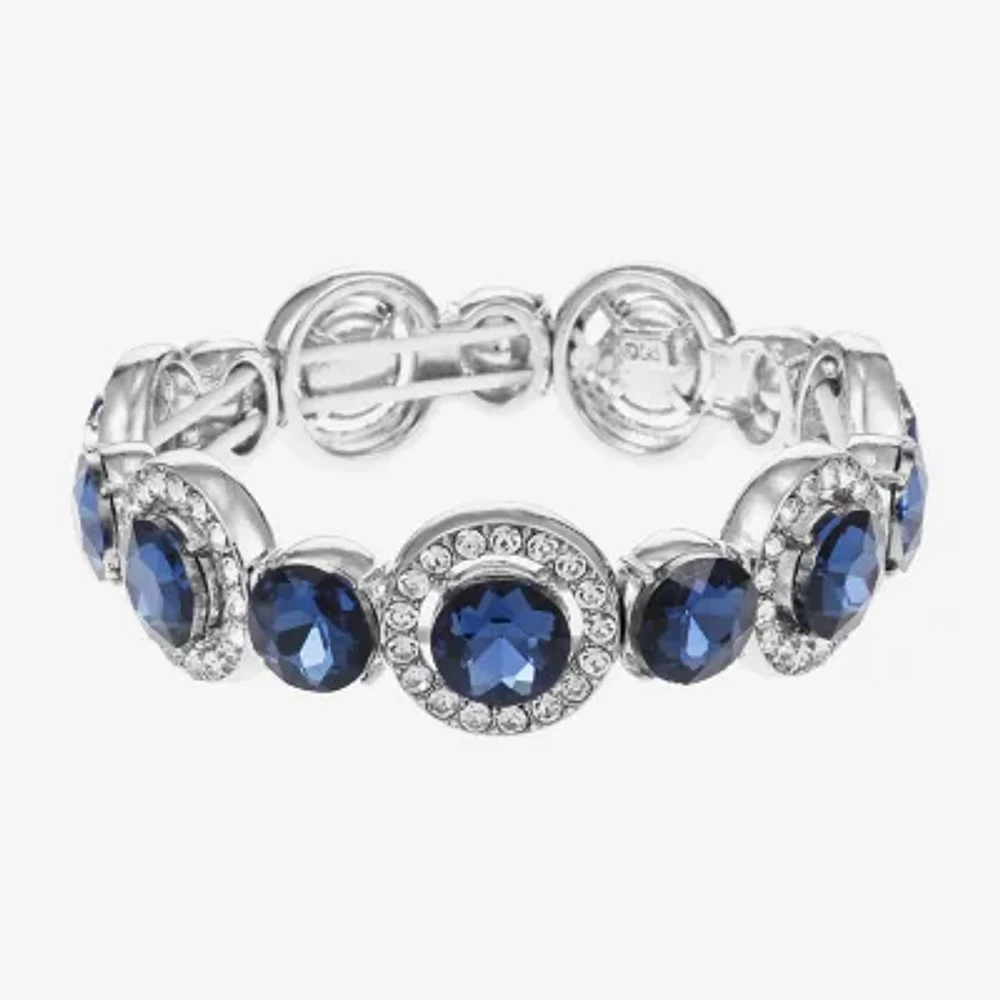Monet Jewelry Glass Round Stretch Bracelet