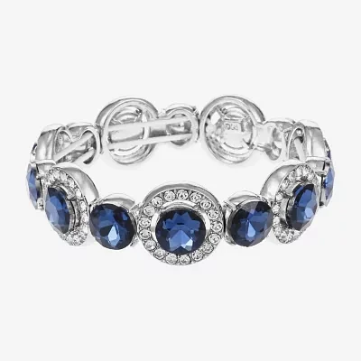 Monet Jewelry Glass Round Stretch Bracelet