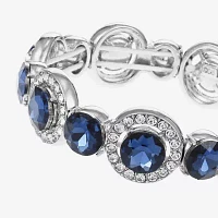 Monet Jewelry Glass Round Stretch Bracelet