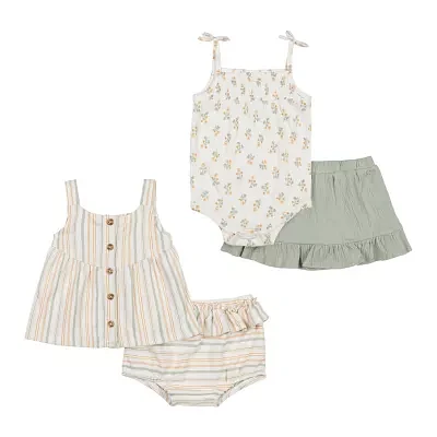 Nicole Miller Baby Girls 4-pc. Baby Clothing Set