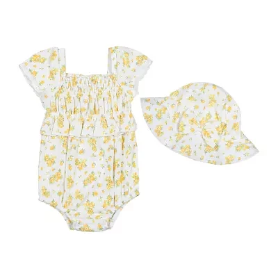 Nicole Miller Baby Girls 2-pc. Square Neck Short Sleeve Bodysuit