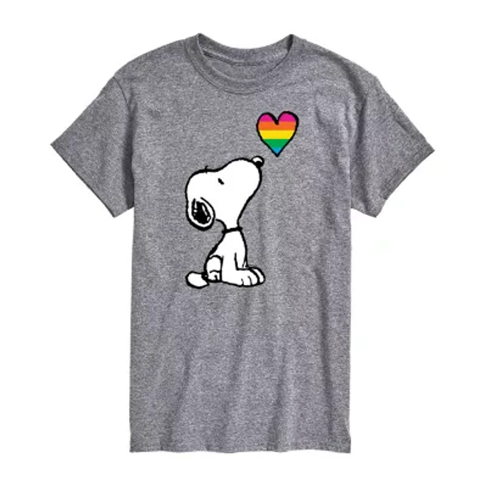 Mens Short Sleeve Snoopy Graphic T-Shirt