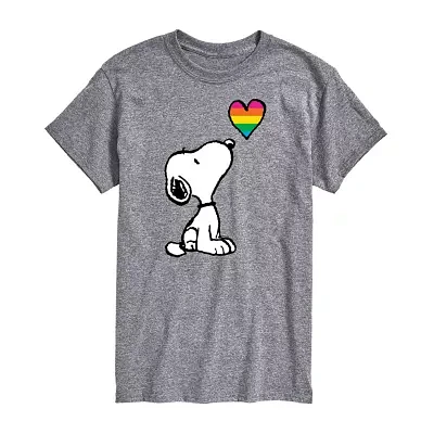 Mens Short Sleeve Snoopy Graphic T-Shirt