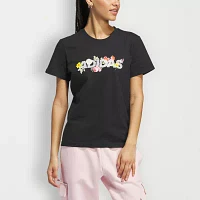 adidas Floral Mesh Graphic Tee