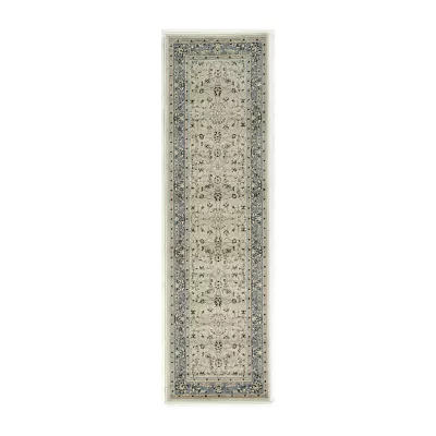 Alba Motiff Traditional Oriental Indoor Rectangular Runner