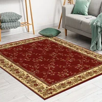 Como Trellis Traditional Oriental Indoor Rectangular Area Rug