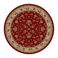 Como Terry Traditional Oriental Indoor Round Area Rug