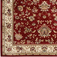 Como Terry Traditional Oriental Indoor Round Area Rug