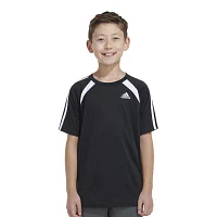 adidas Big Boys Crew Neck Short Sleeve Graphic T-Shirt