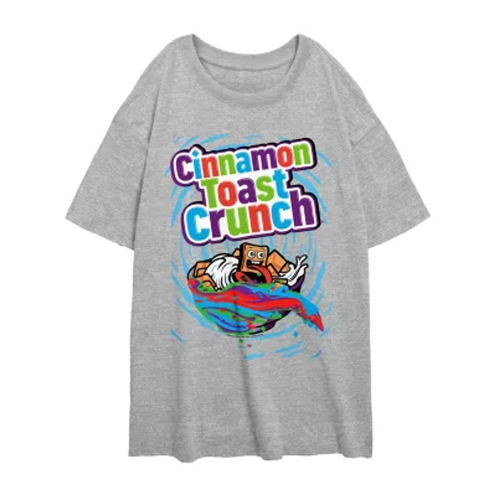 Juniors Cinnamon Toast Crunch Tee Womens Crew Neck Short Sleeve Graphic T-Shirt